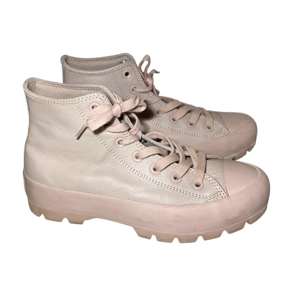 Converse CTAS Hi Lugged Mauve Monochrome Women's Platform Sneakers Size 8 - Picture 1 of 11